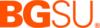 logo: bold orange 'bgsu' text with a registered trademark symbol